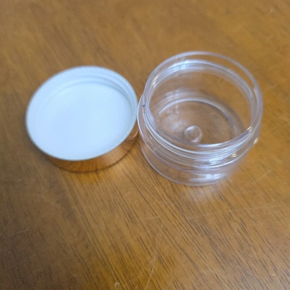 99 Satinior Plastc Jars Clear With Gold Lid 1oz Lot Lotions‎ Balms Soaps
